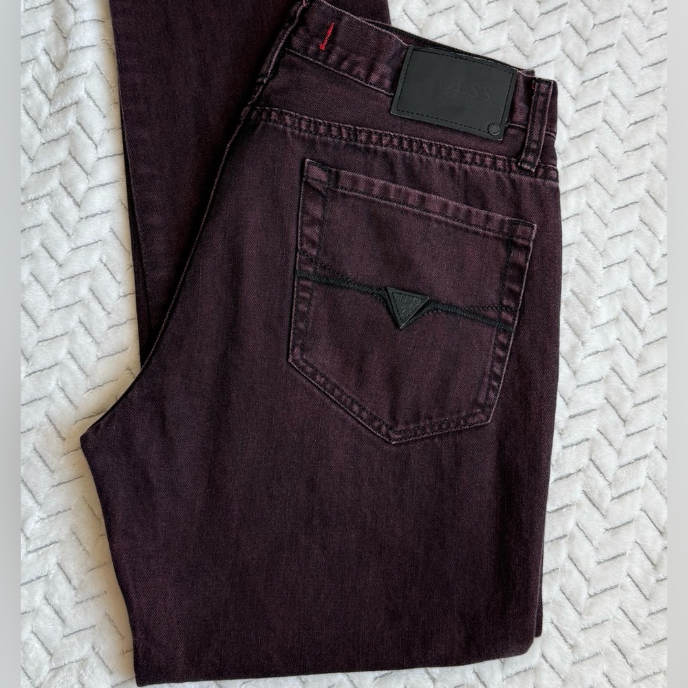 Guess Los Angeles 1981 McCrae Fit Ultra Slim Jeans - Burgundy